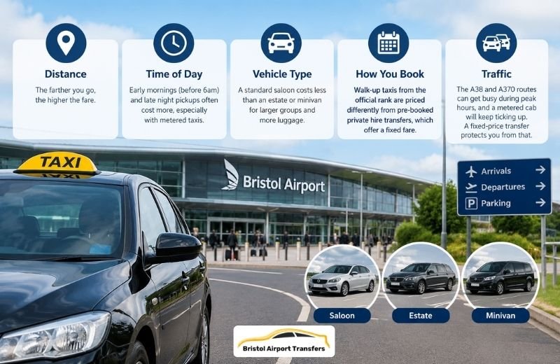 Cost of Bristol Airport Taxi